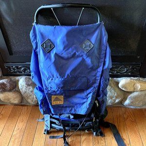 Kelty Frame Backpack Hiking Camping Blue 5 Side Pockets